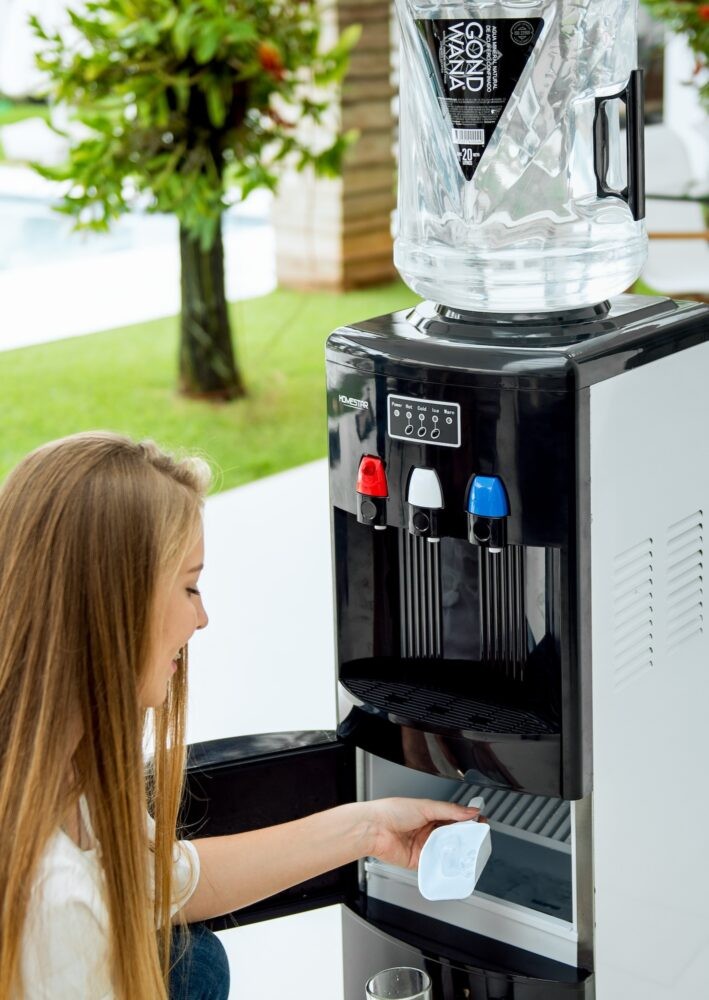 Dispenser de Pie con Fabricadora de Hielo Frío/Calor de Agua Gond Wana